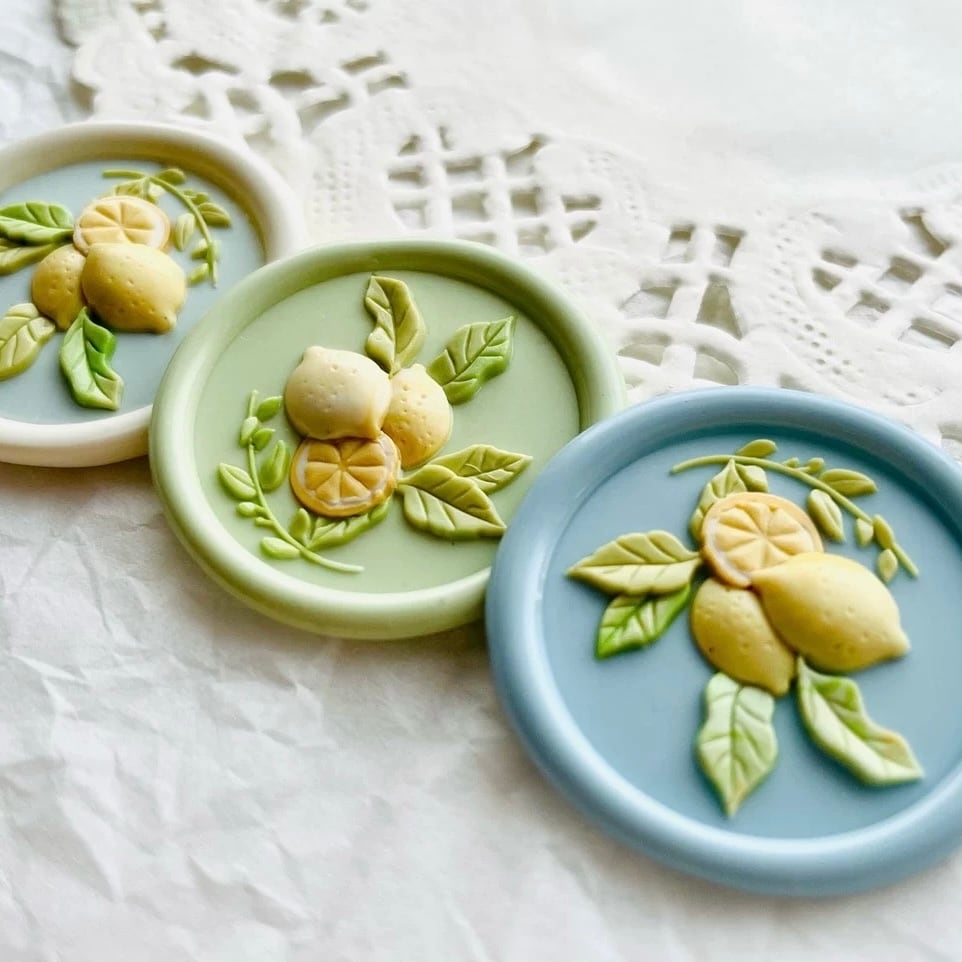夏のレモン|Summer Lemon 25mm・シーリングスタンプ