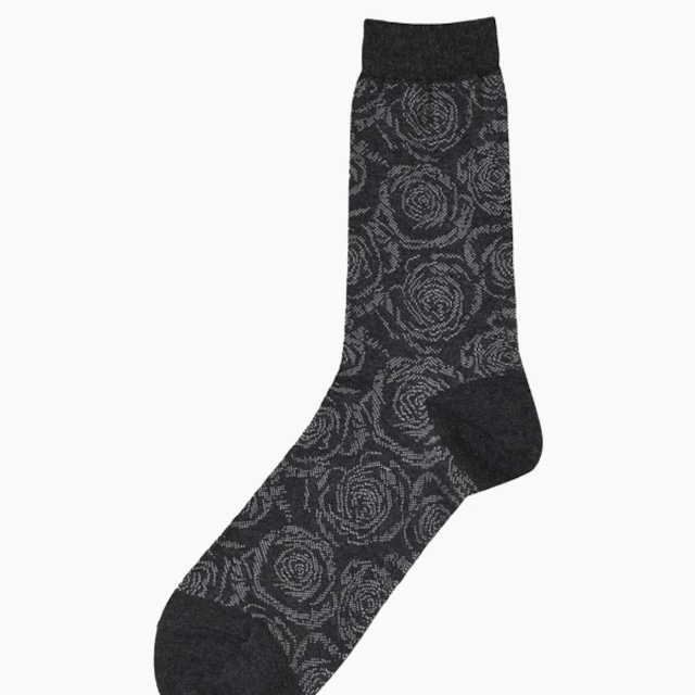 LAD MUSICIAN【ラッドミュージシャン】SOCKS (ITEM NO:2224-919 GRAY × LIGHT GRAY/ SIZE:F)