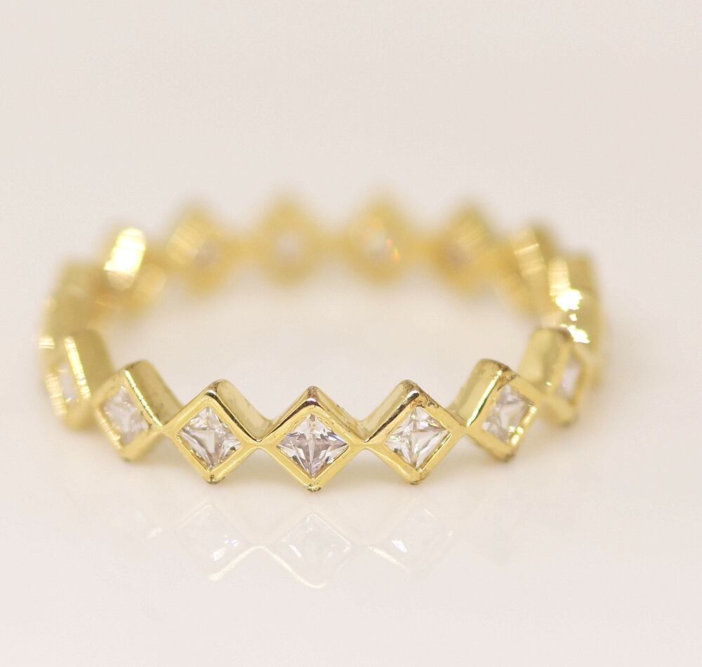 ゴールドリング OFFSPRING ring in 18k yellow gold with diamonds | Georg Jensen