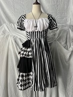 "unknown" Stripe Dark Lolita Dress