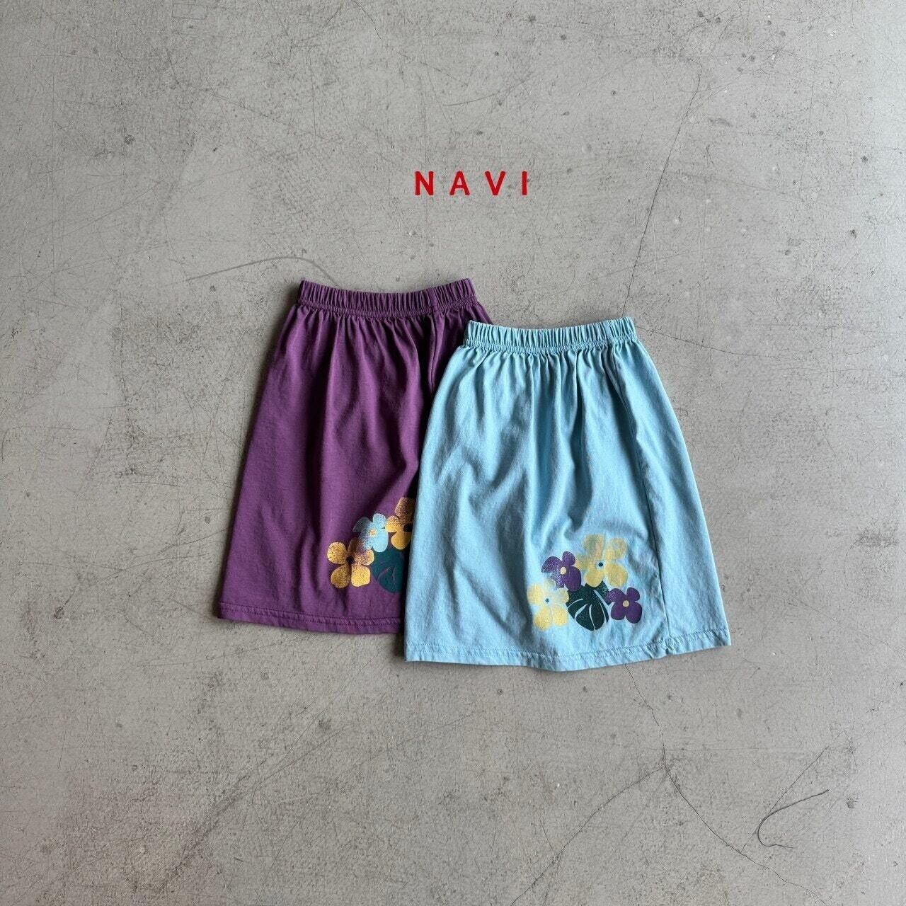 《予約》navi. ¨ flower skirt ¨ 26summer