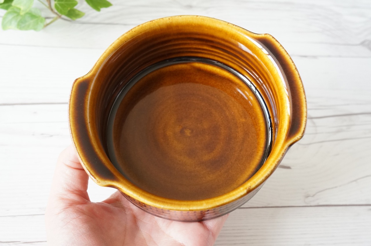 小石原焼　カネハ窯　グラタン皿　飴釉　M　 ⑤　 [23-366]