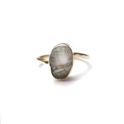 ROUGH STONE RING GOLD 022
