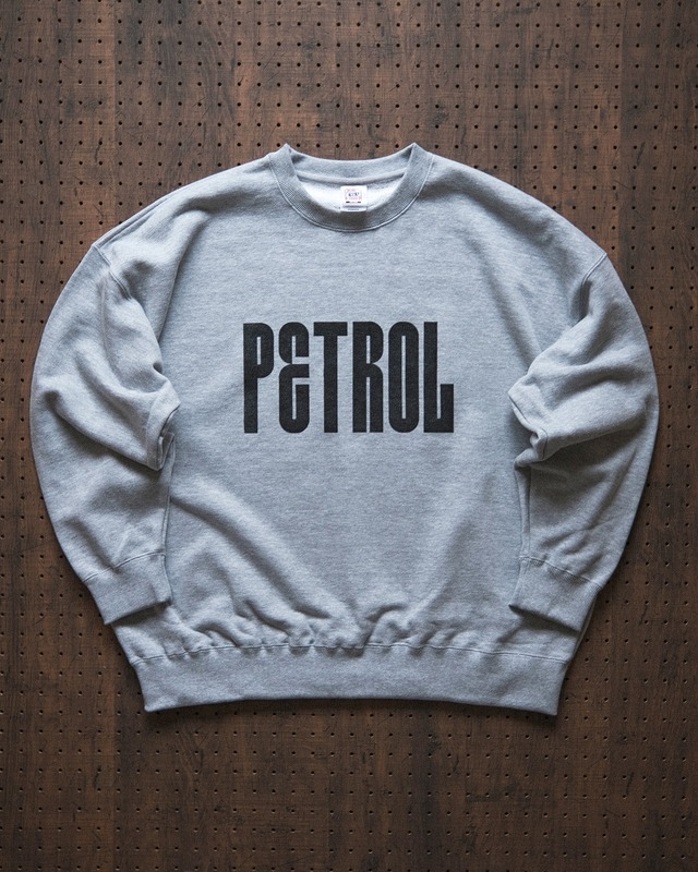 "petrol" sweat shirt in heather gray（受注生産）