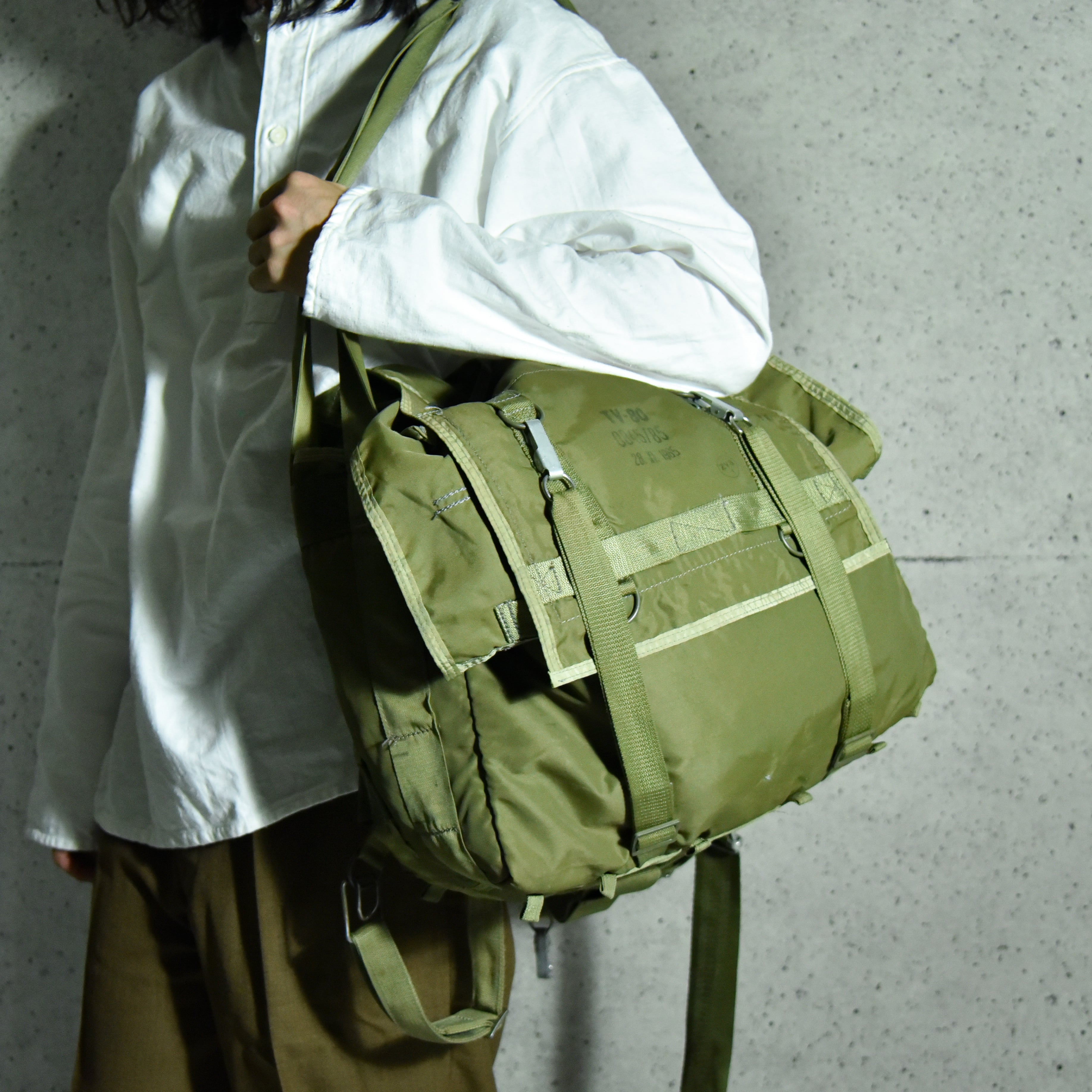 80s Czech Army 2WAY Parachute Bag チェコ軍 パラシュートバッグ ワン