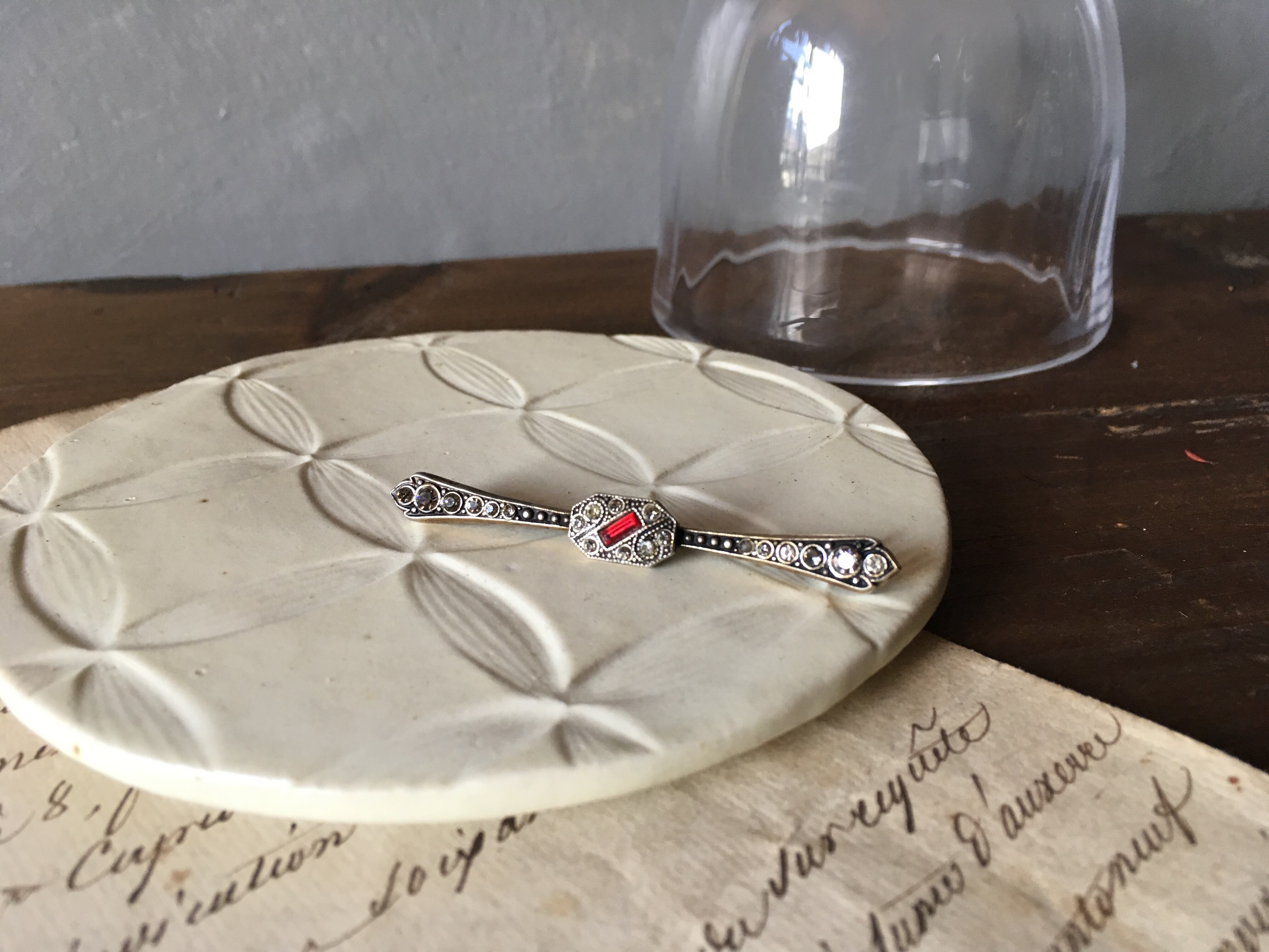 フランスアンティークブローチ yokonaga