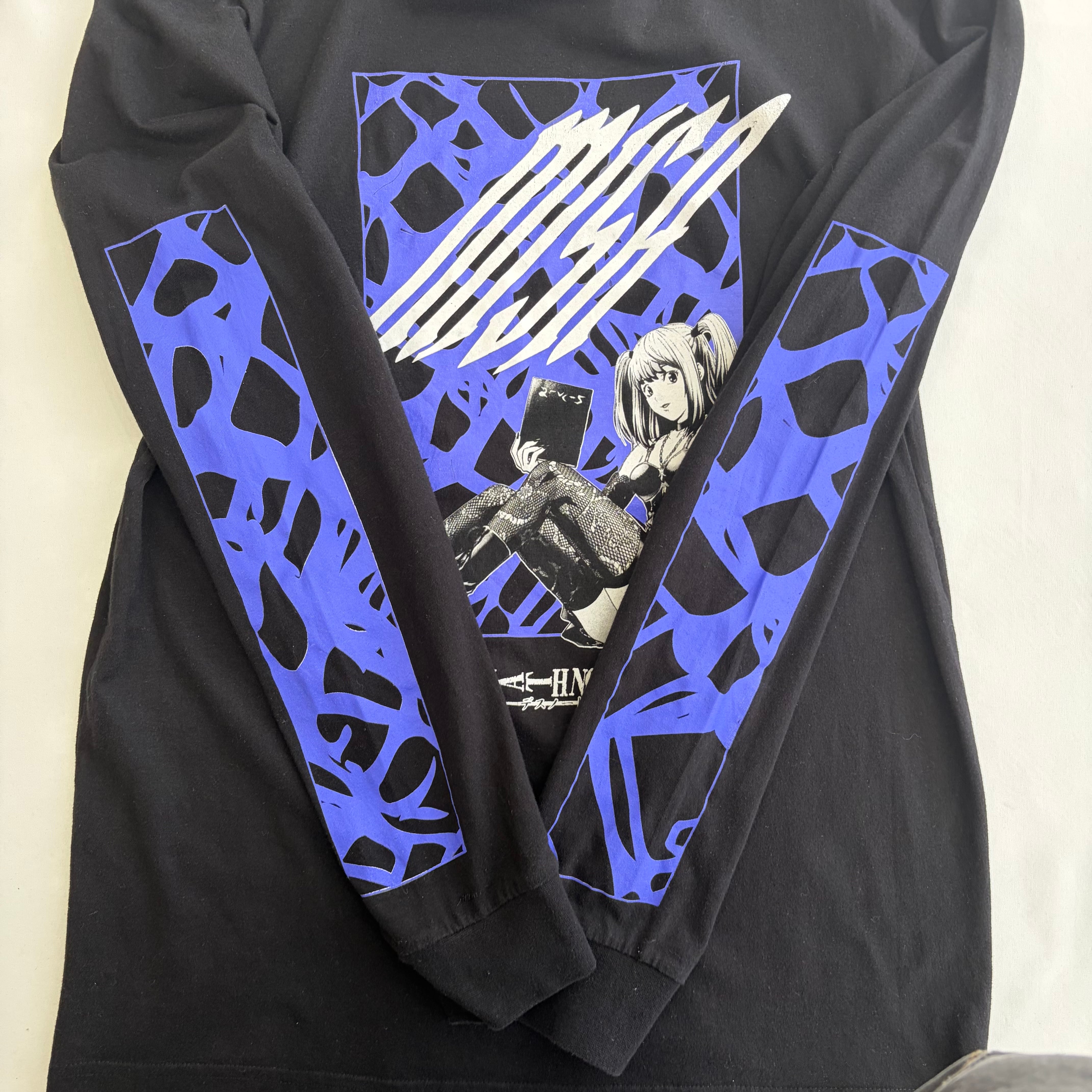 22 DEATH NOTE 長袖Tシャツ ブラック メンズL デスノート 弥海砂