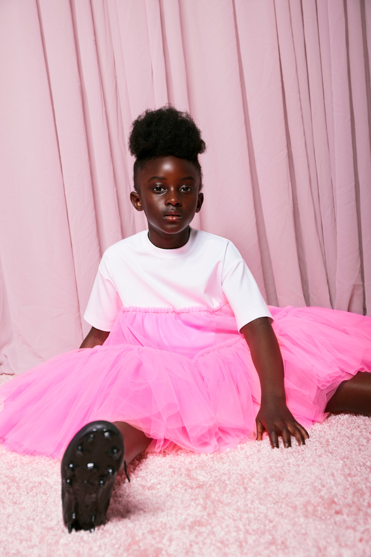 ＜CHRISTINA ROHDE＞ドッキング チュール ワンピース Dress No. 147（pink) - 3