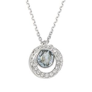 美品 Swarovski スワロフスキー ネックレス 7連 リング クリスタル 
