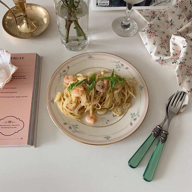 【PLATE】花柄プレート デザートプレート