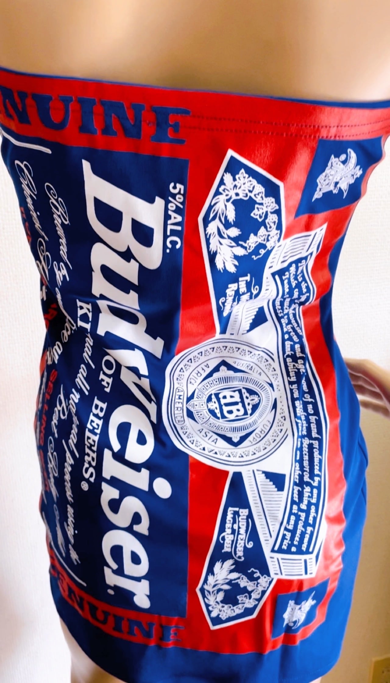 納期2～3週間】バドワイザーホルターネック ブルー/20着セット1