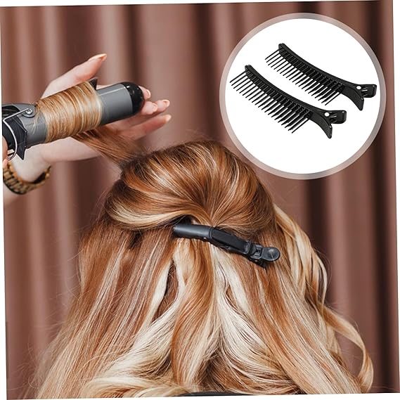 ヘアコームとクリップセット Gogogmee 2個 レイヤードヘアセクションクリップ サロンのヘアクリップ