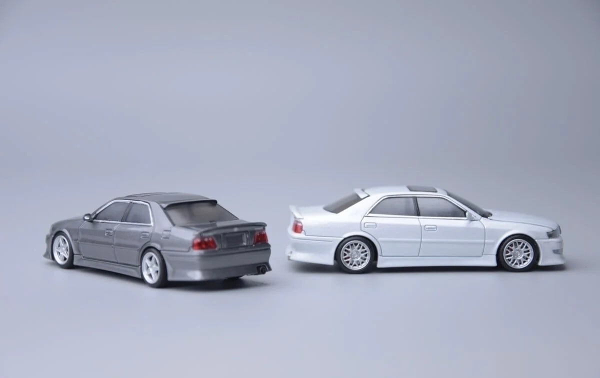 MODEL1 1/64 トヨタ チェイサー JZX100 カスタムバージョン ガンメタル