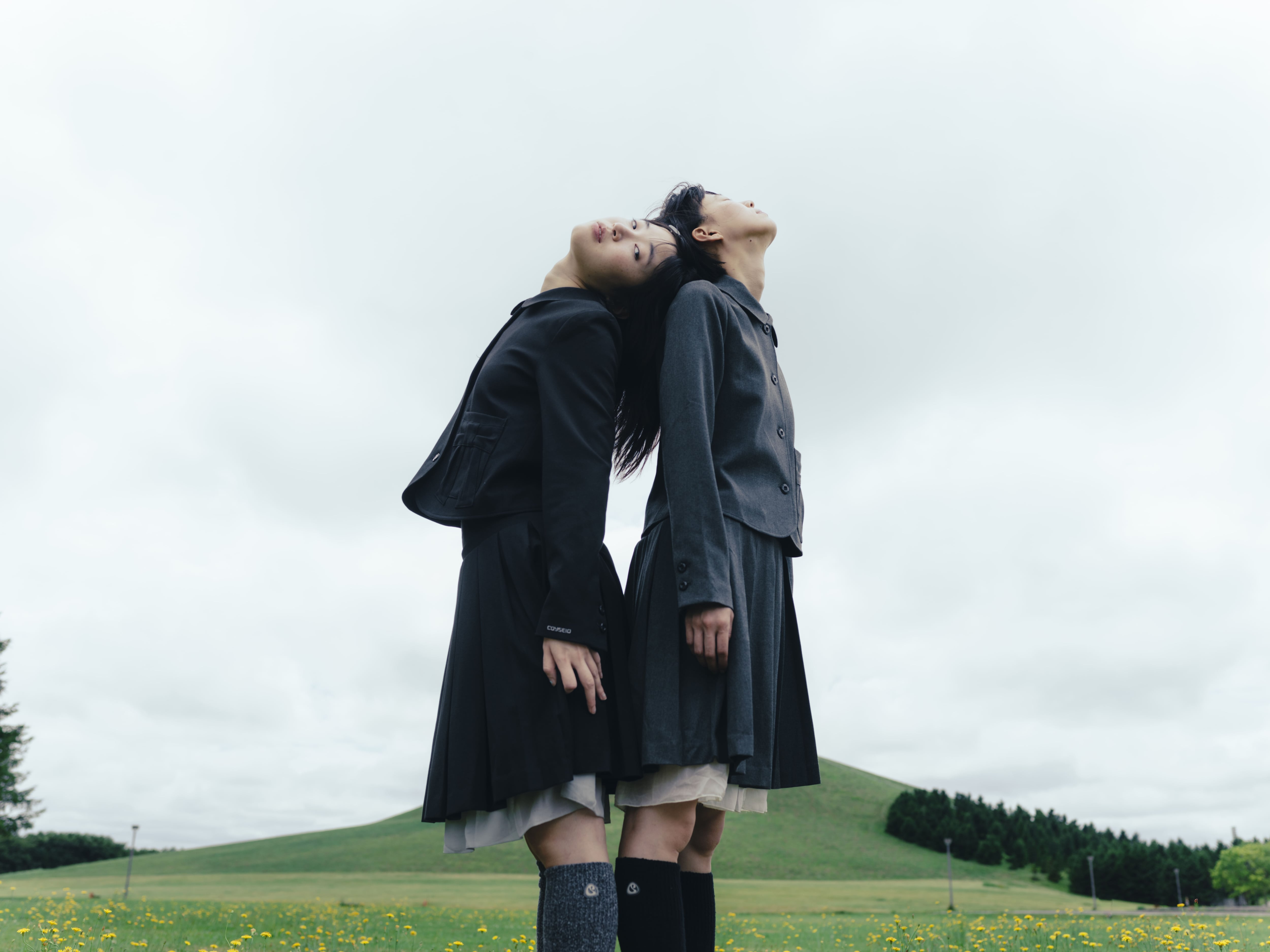 COYSEIO] DOUBLE WAISTED PLEATS SKIRT GREY 正規品 韓国ブランド 韓国