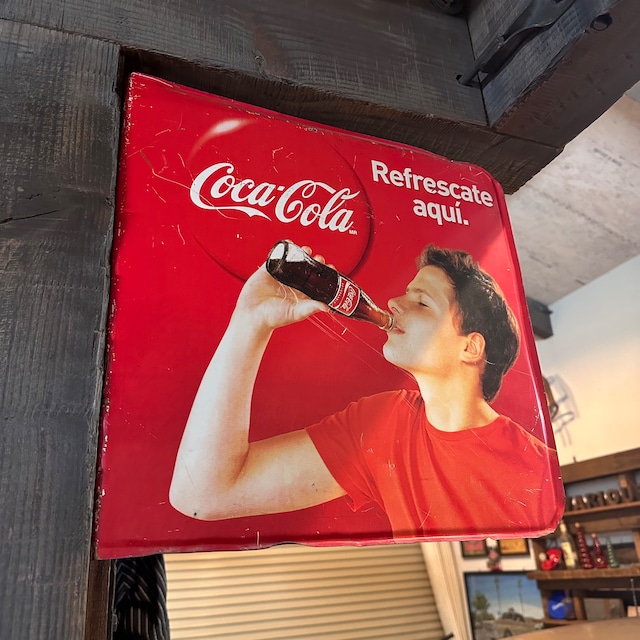Coca-Cola Square Signboard コカ・コーラメタルサインボード