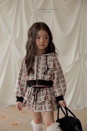 韓国子供服 / 26Autumn / 〖取寄〗Melikey /カンカンラブミースカート / 女子服 *XS~JM*