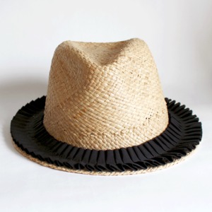 [curione] shampoo raffia hat