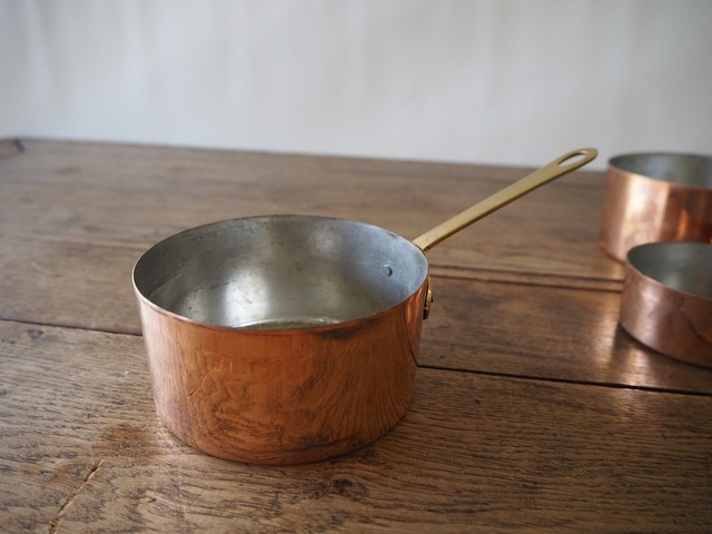 ベルギー　銅製片手鍋　12cm