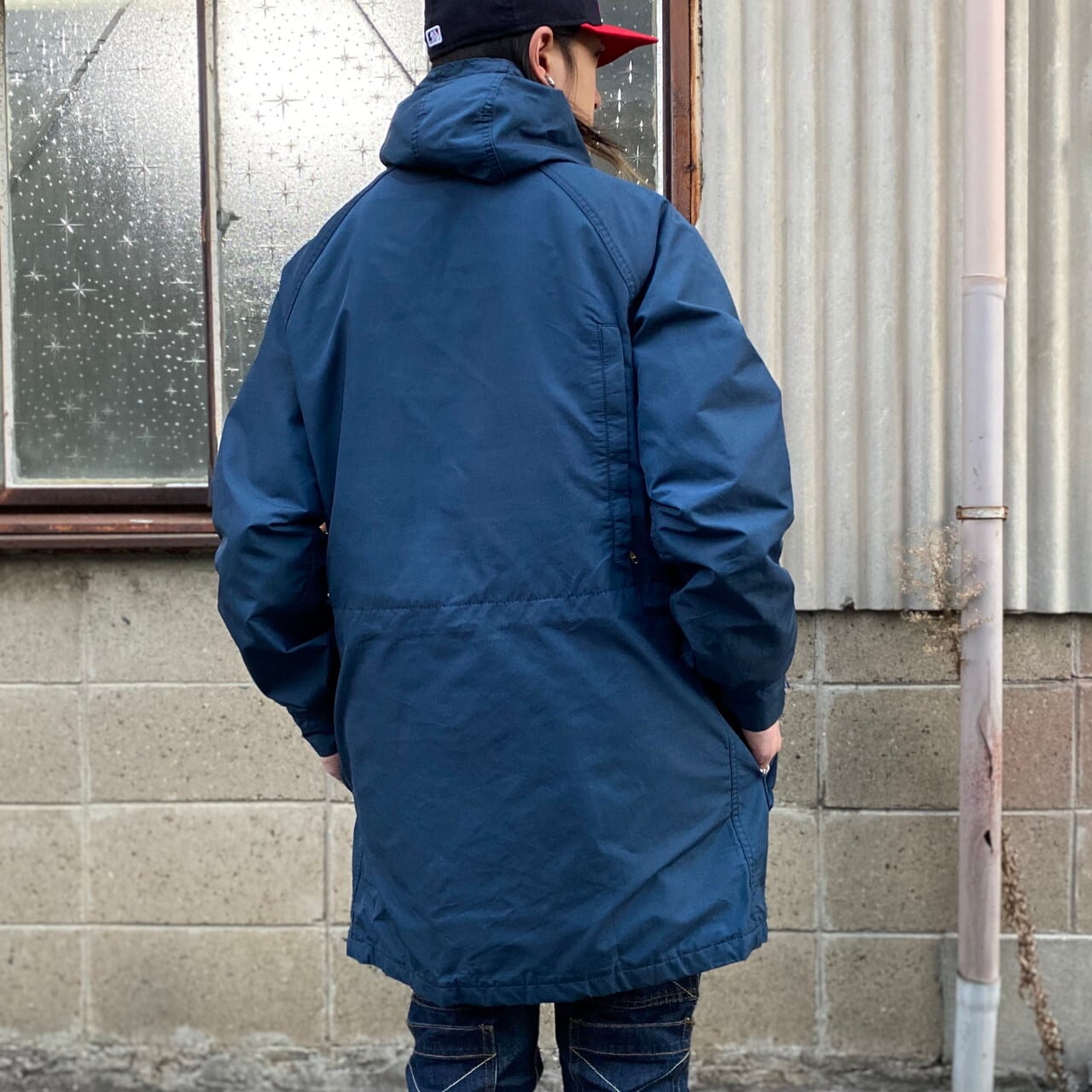 70年代 ビンテージ USA製 WOOLRICH ウールリッチ マウンテンジャケット マウンテンパーカー ナイロンジャケット メンズM 古着 70s  ヴィンテージ ネイビー 紺色【ナイロンジャケット】 | cave 古着屋【公式】古着通販サイト