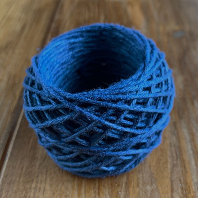 麻紐☆ヘンプ（並太)紺青