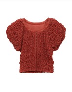 CLANE SHIRRING PUFF TOPS