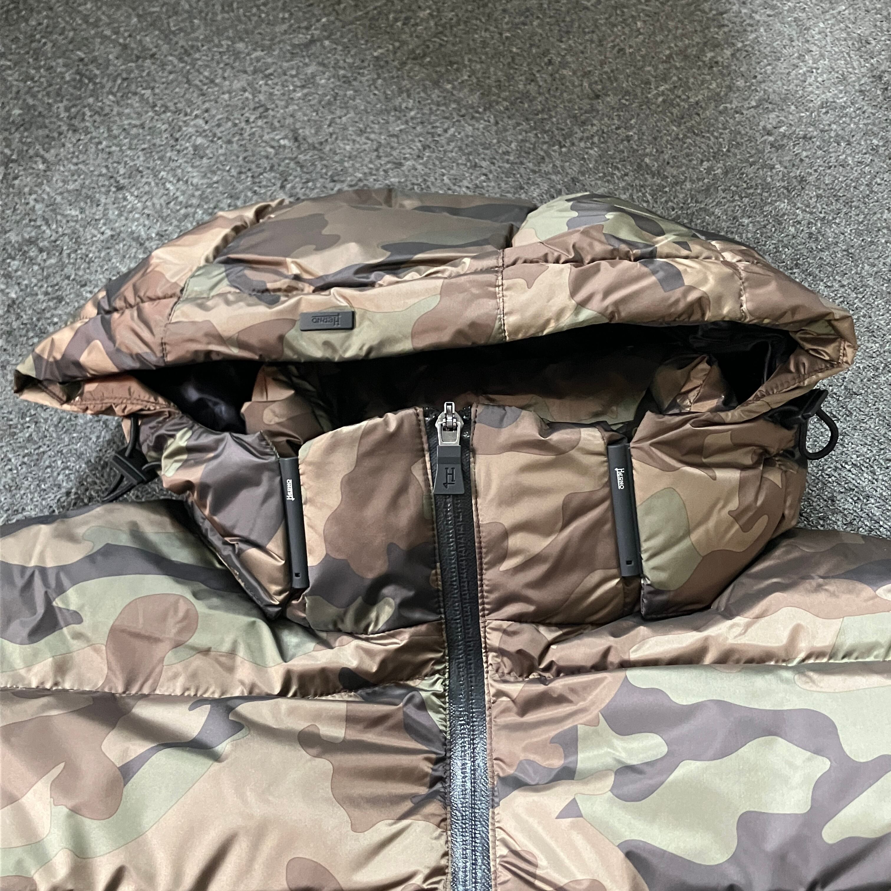 HERNO CAMOUFLAGE DOWN JACKET《50》 | safarionline