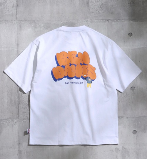 BEN DAVIS (ベンデイビス) バブルロゴ ビッグシルエット Tシャツ 半袖 (07)ホワイト C-2580043