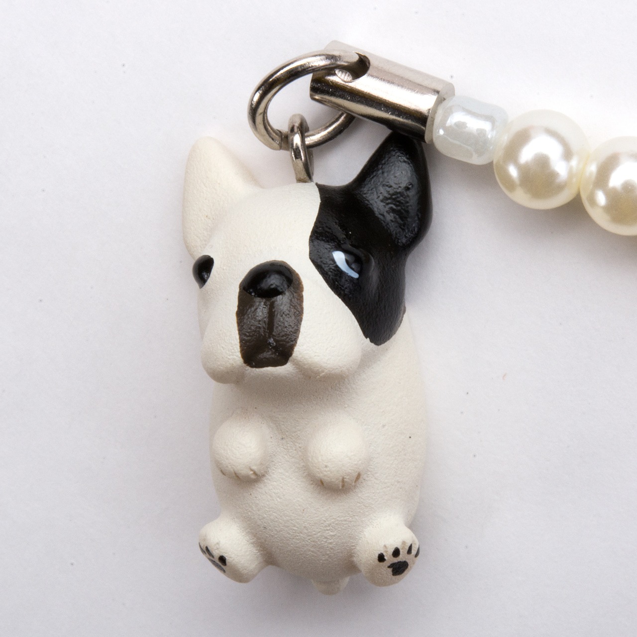 Dog 92 French Bulldog フレンチブルドッグ パイド ビーズ ストラップ DN-1504