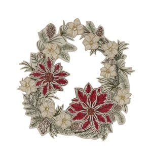 CORAL&TUSK「Christmas Flowers Wreath」 花モチーフ クリスマスリース (コーラル・アンド・タスク)