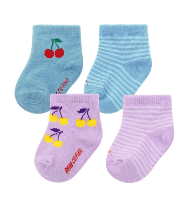 [BEBE DE PINO] Cherry newborn socks set 正規品 韓国ブランド 韓国ファッション 韓国代行 韓国通販 ベベドピノ bebedepino 日本 店舗 韓国 子供服