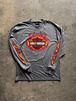 HARLEY DAVIDSON FLAME FIRE L/S TEE (grey)