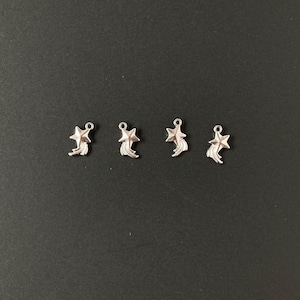 立体流れ星のステンレスチャーム