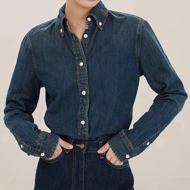 大人きれいめデニムシャツ　JC0211