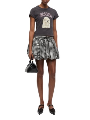 【25AW】GANNI ガニー / Black Poodle Graphic T-shirt / Tシャツ