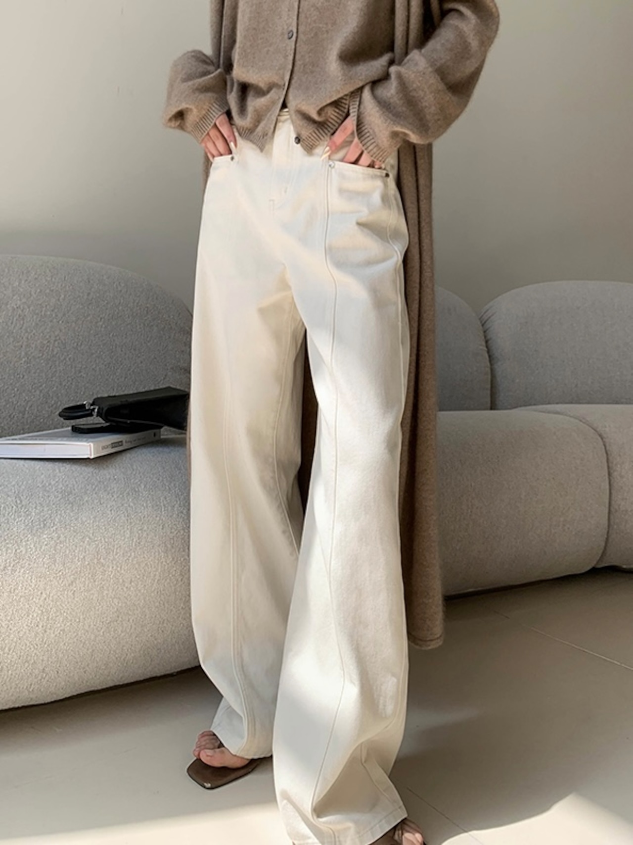 Wide flare denim T20013