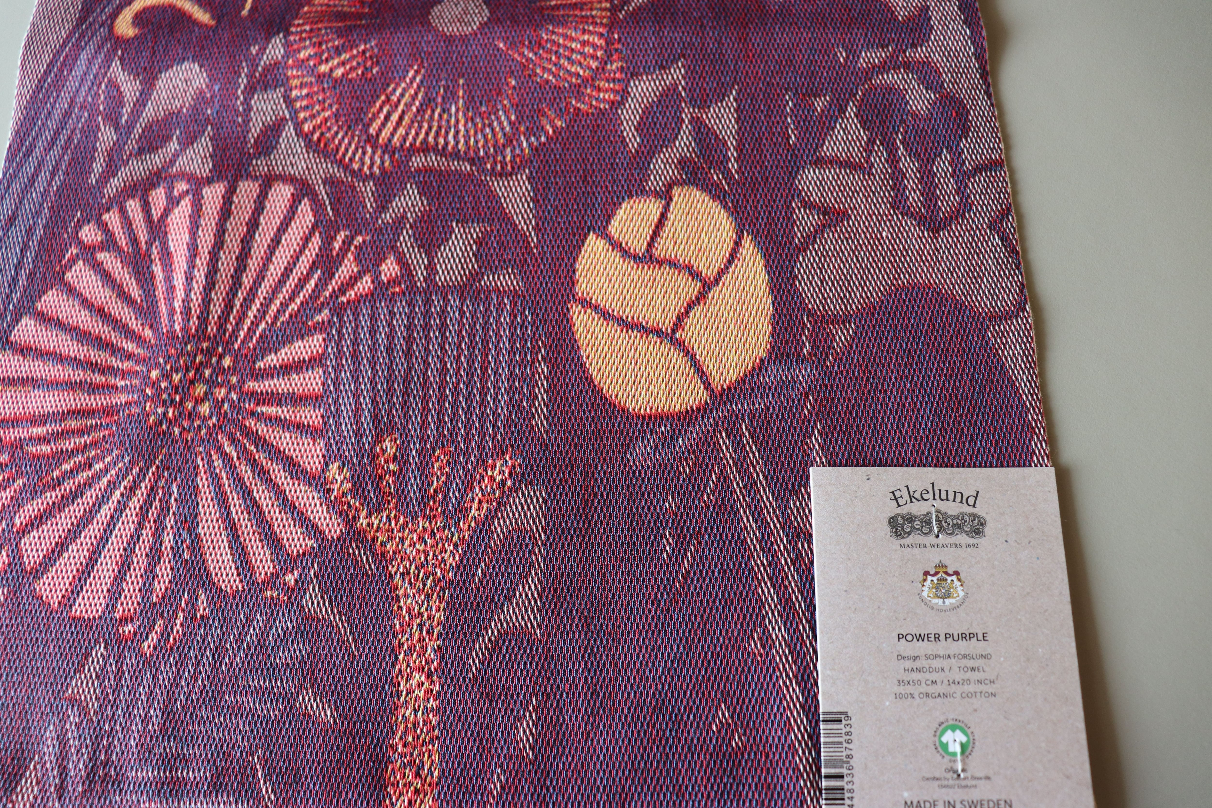 Ekelund/エーケルンド タオル 35cm×50cm Power Purple | Linnel Home