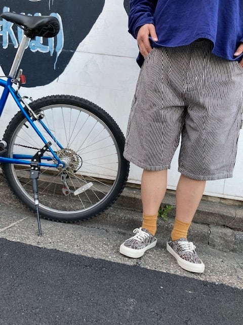 SALE ! DICKIES USA HICKORY STRIPE PAINTER SHORTS / セール