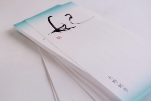 オリジナルオーダー一筆箋 ・Name MOJIデザイン　Original Order Small Letter Cards