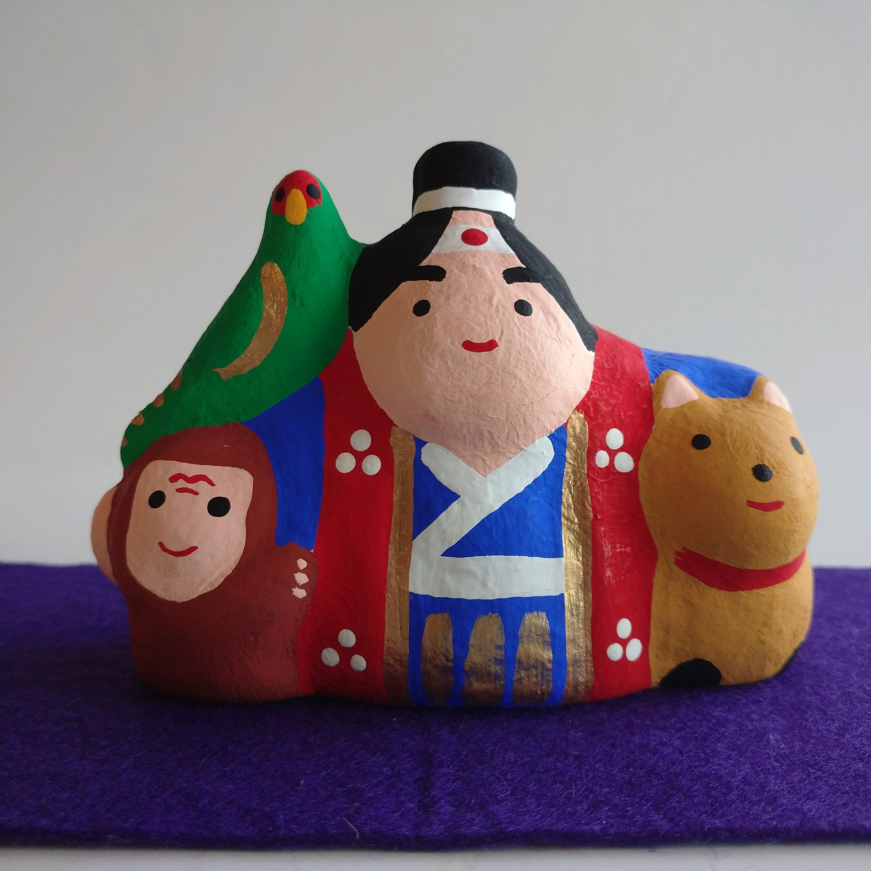 春日部張子人形　五月人形雛段飾りミニ 桃太郎（1個） 春日部張子人形 五月人形雛段飾りミニ 桃太郎（1個） 【公式通販】