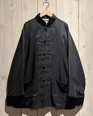【a.k.a.C.a.k.a vintage】Embroidery Design Vintage Loose China Shirt