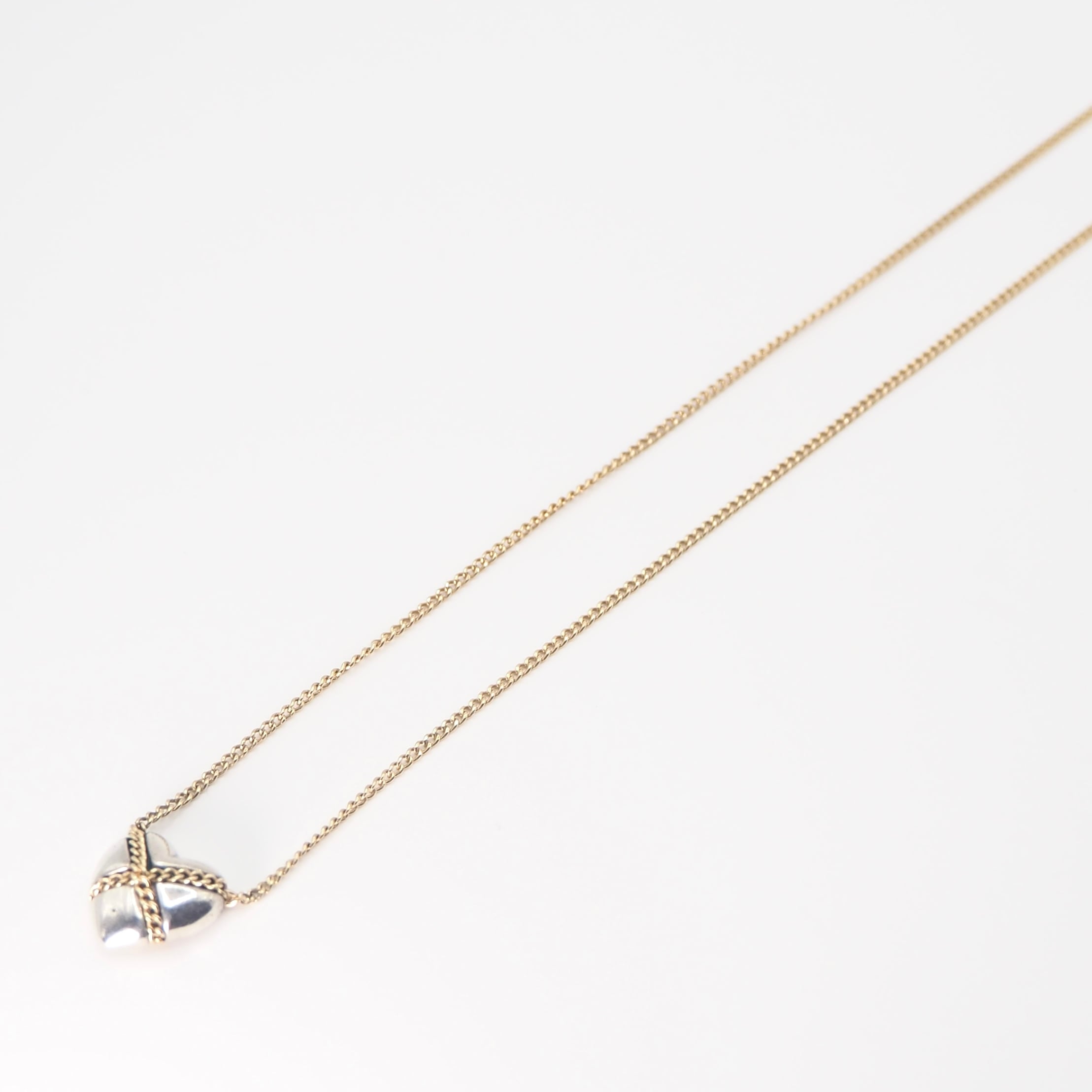 Tiffany&Co. クロスハートネックレス シルバー925 K14 ティファニー
