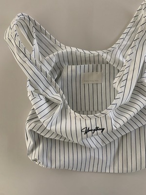 (即納)P.Y.T / Margaret Stripe Bag / navy