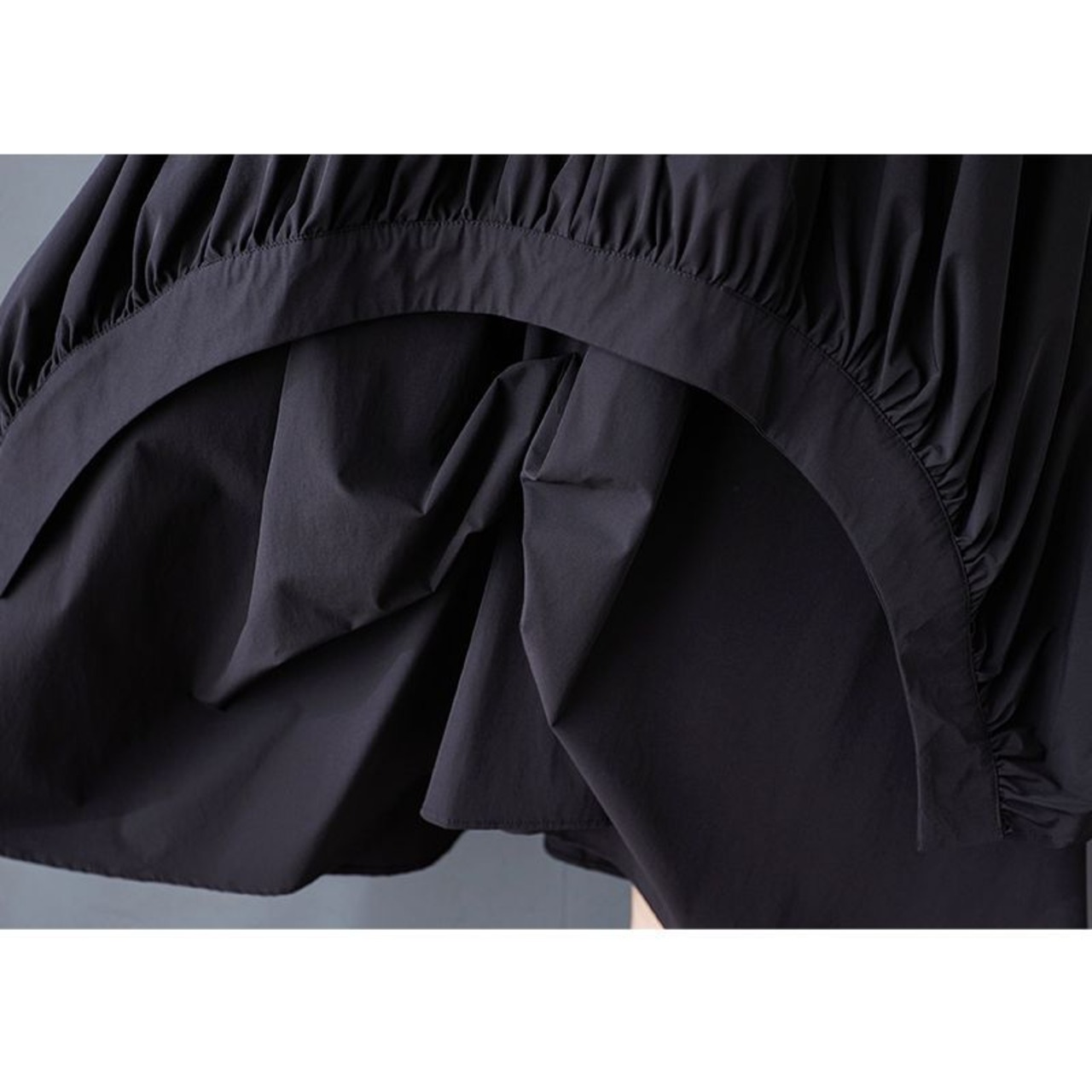 アシンメトリー ギャザーフレアスカート 00170