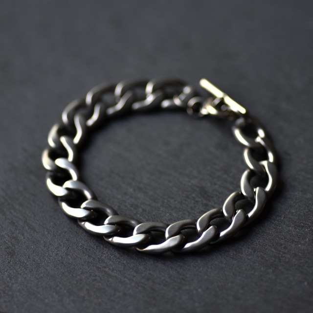 ◆真鍮×Stainless ブレスレット【Chain Bracelet】-CHROME-