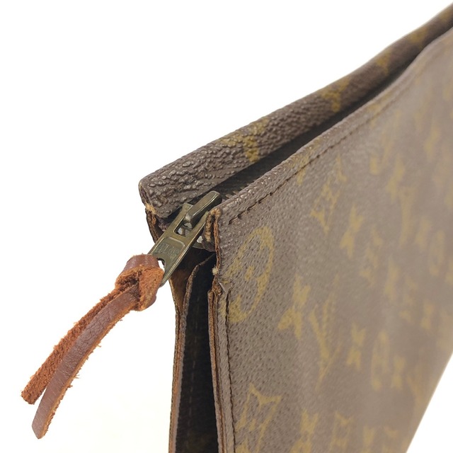LOUIS VUITTON ヴィトン モノグラム  クラッチバッグ ブラウン vintage ヴィンテージ オールド pi5bez
