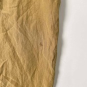 90s イングランド製 シルク リネン混 JAEGER イエーガー 半袖 ワンピース UK 12/マスタード系 レディース ビンテージ