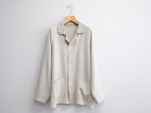 Men’s BATONER” OCHIWATA LINEN HOPSACK COVERALL NATURAL”
