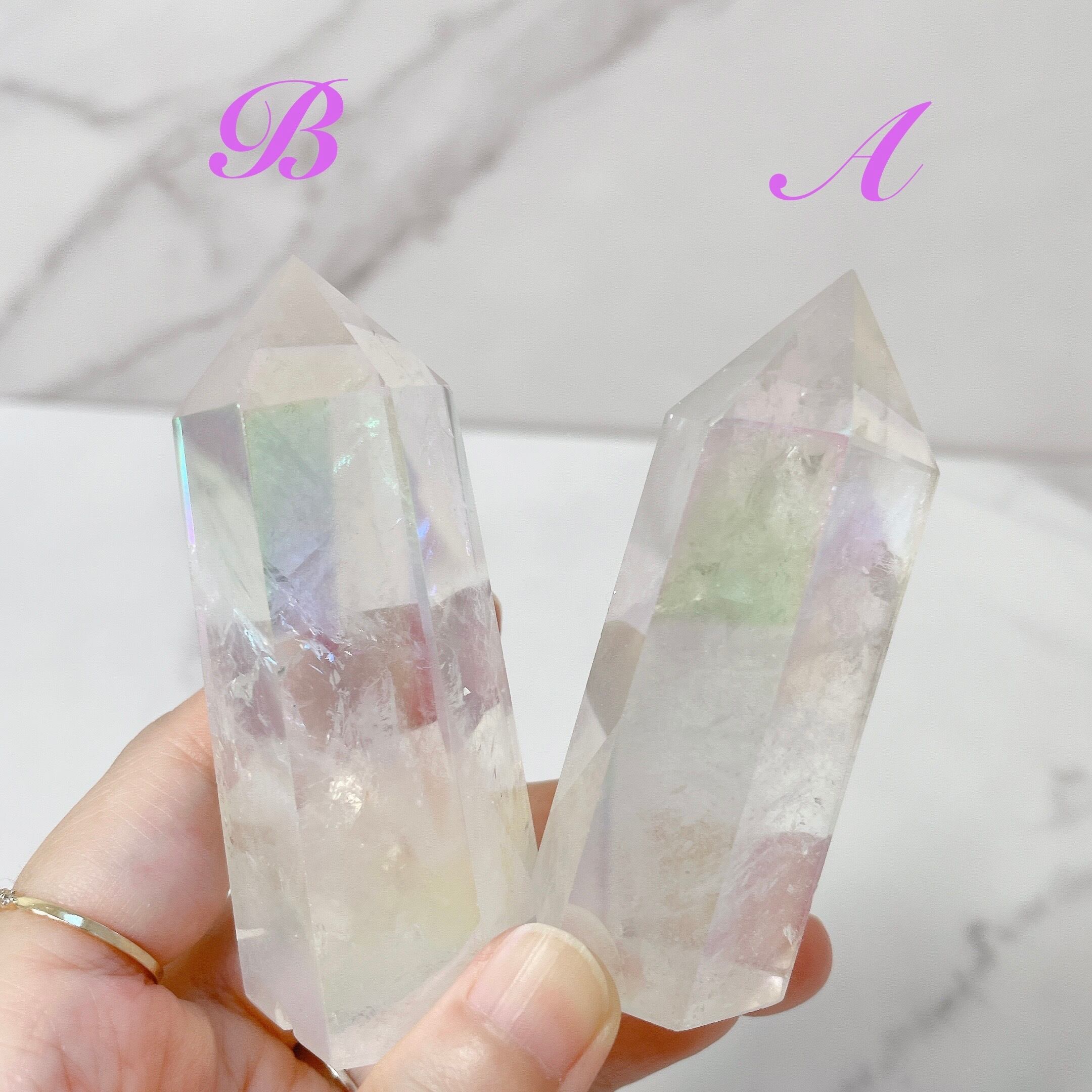 マダガスカル産 セレスタイト（虹あり）385g | Pirka Crystal 天然石屋