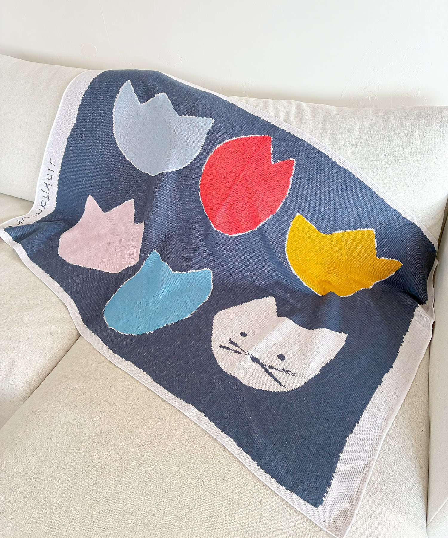 JIN KITAMURA】北村人 KNIT BLANKET FEELINGS OF FLOWERS ニット