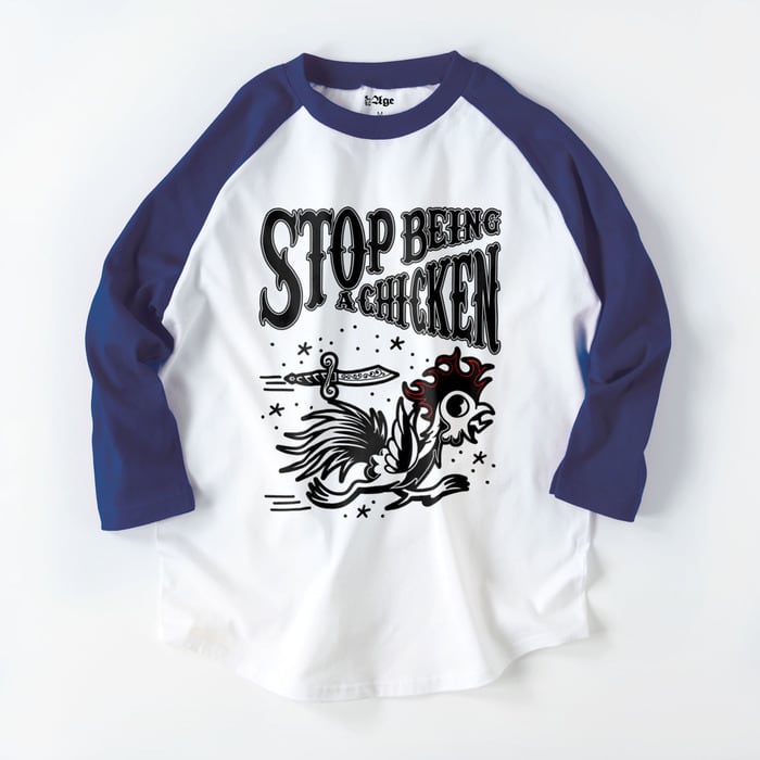 アメカジ アメトラ 7分袖 ラグラン Tシャツ ネイビー | Fan of The Age